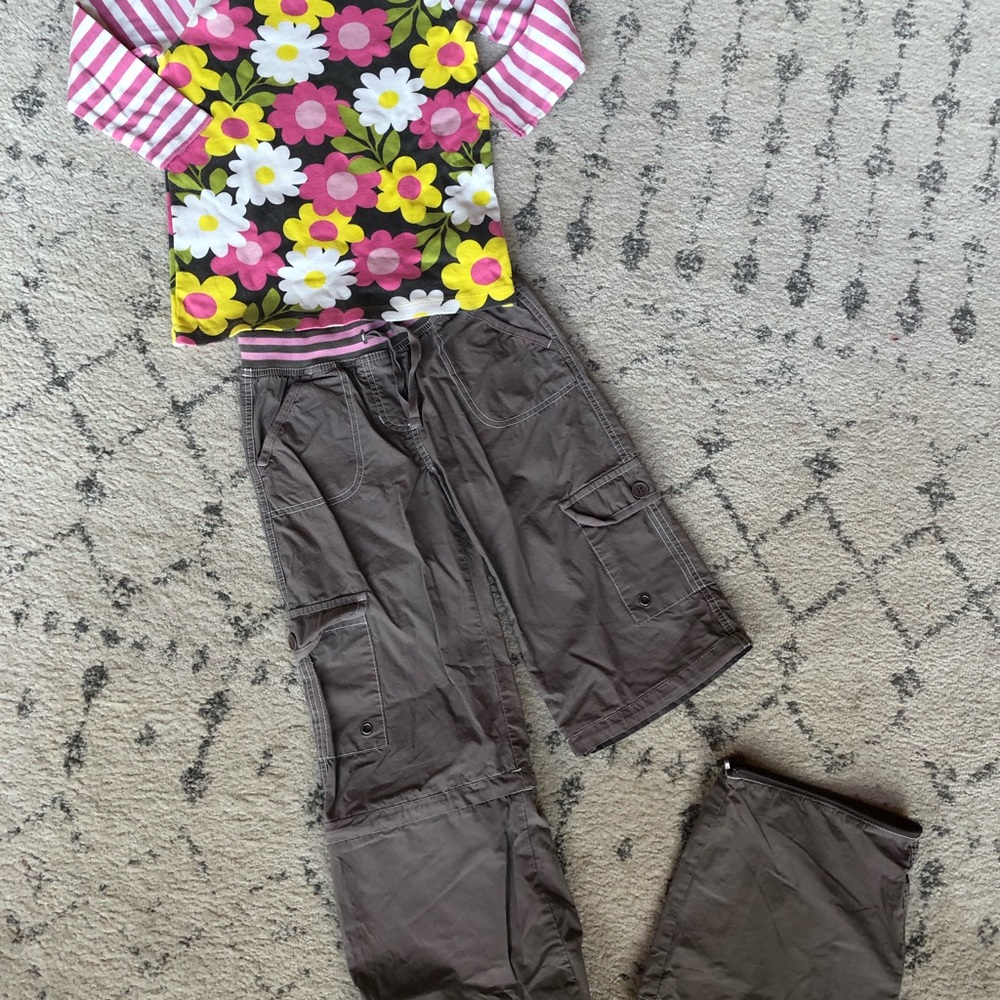 Mini Boden girls flower power shirt 10 12